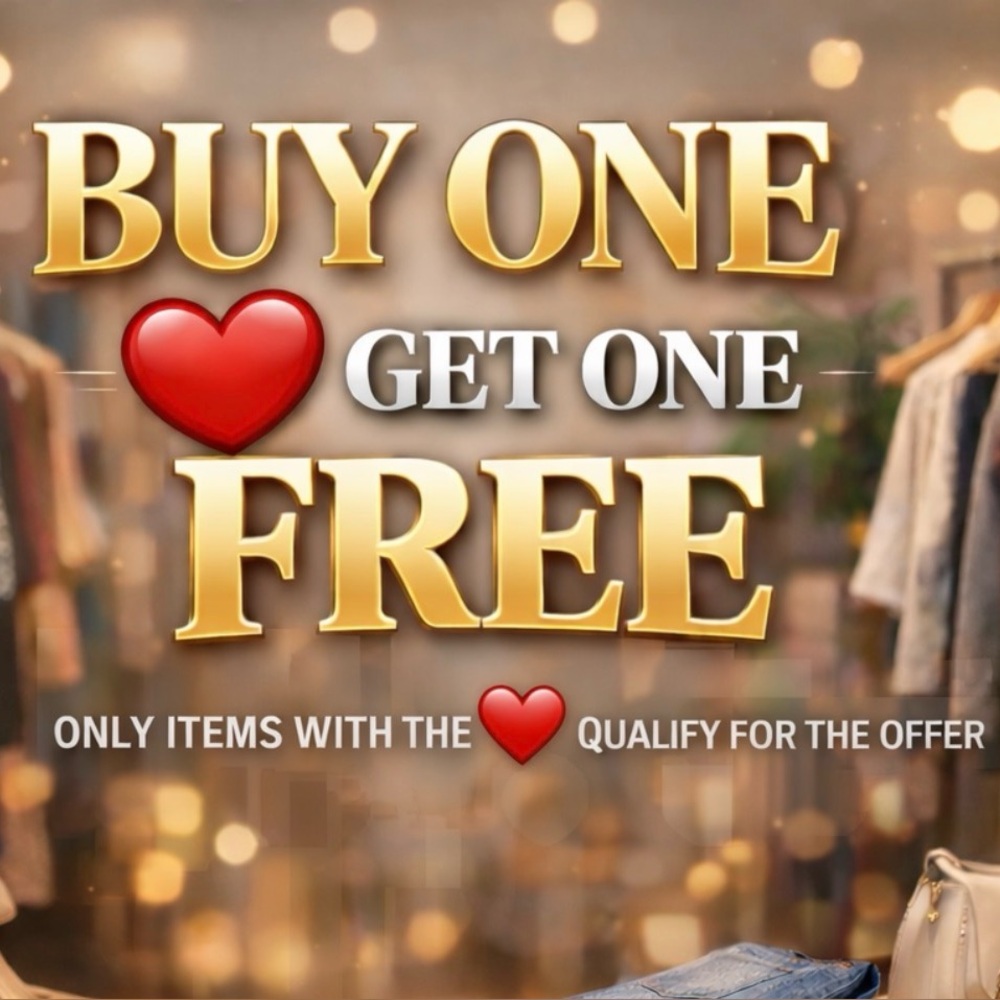 Buy 1 Get 1 FREE makes with ❤️Only